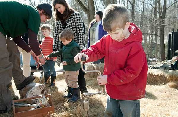 The Randolph School Maplefest on March 9 included maple sugaring demonstrations, music, storytelling, face painting, crafts, and a pancake breakfast.