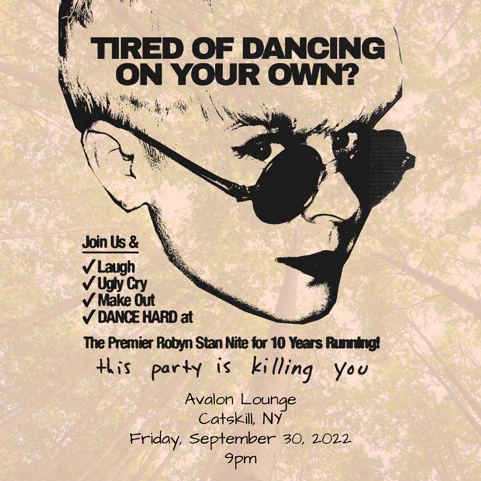 The Robyn Party flyer