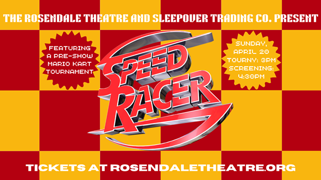 Image: The Rosendale Theatre and Sleepover Trading Co. Present: SPEED RACER (w/ pre-screening Mario Kart Tournament)