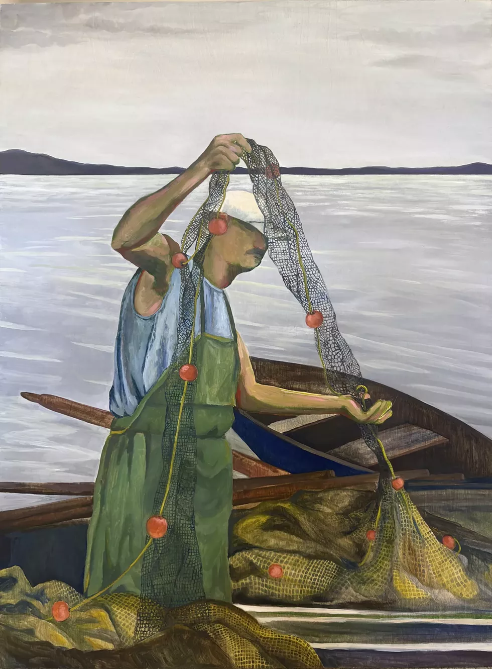 Pulling Gill Nets, 40" x 30"