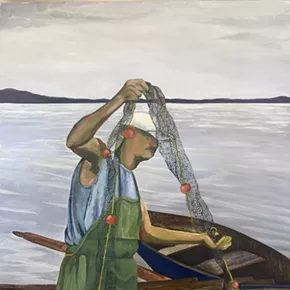 Image: The sifting sound of windblown sand, Paintings by Khara Gilvey