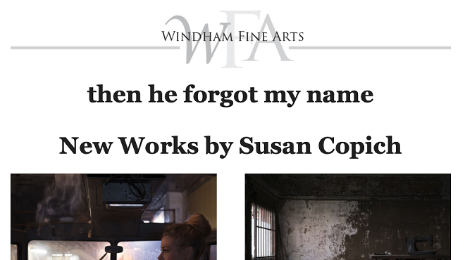 Image: Then he forgot my name: New Works by Susan Copich