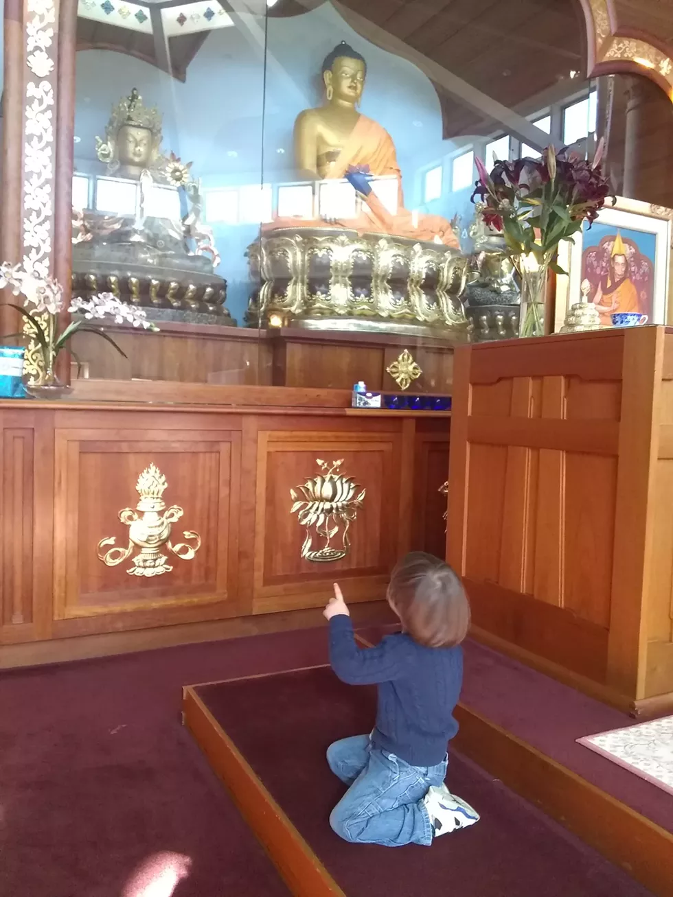 Tours for families inside Kadampa World Peace Temple New York