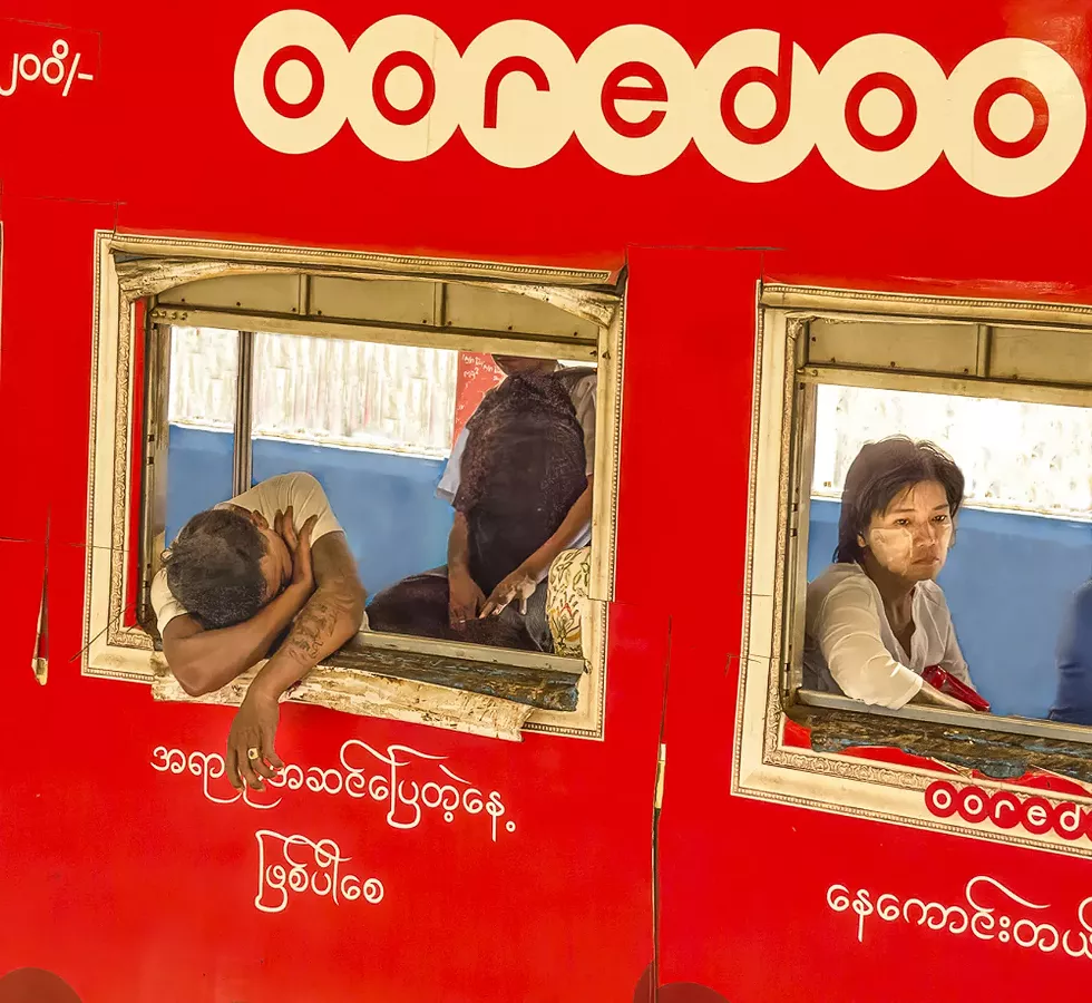 Riding the Circle Train in Yangon