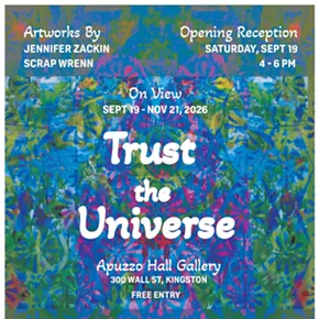 Image: Trust the Universe: Art Opening with Jennifer Zackin and Scrap Wrenn
