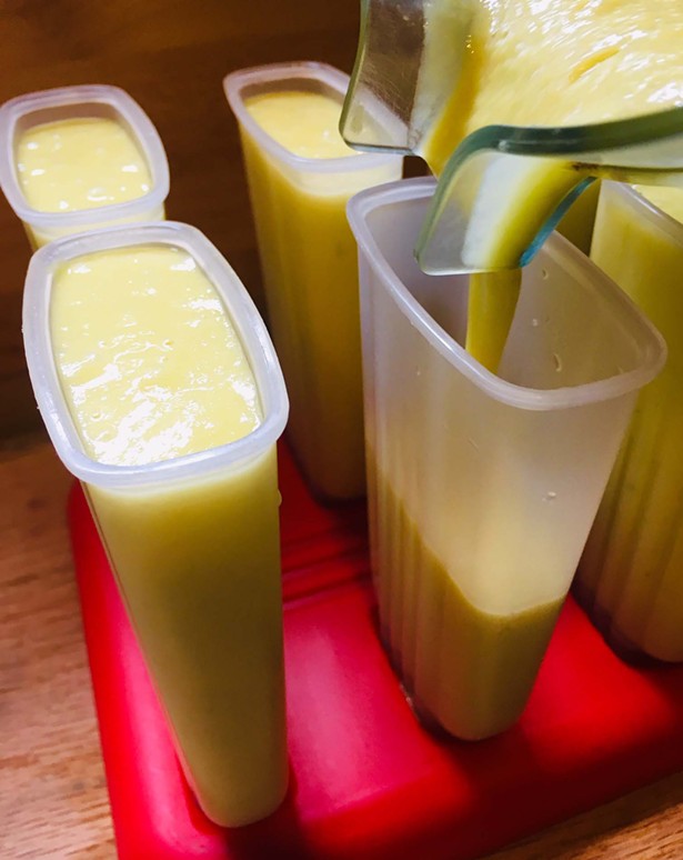 Cannabis-Infused Tropical Fruit Popsicles