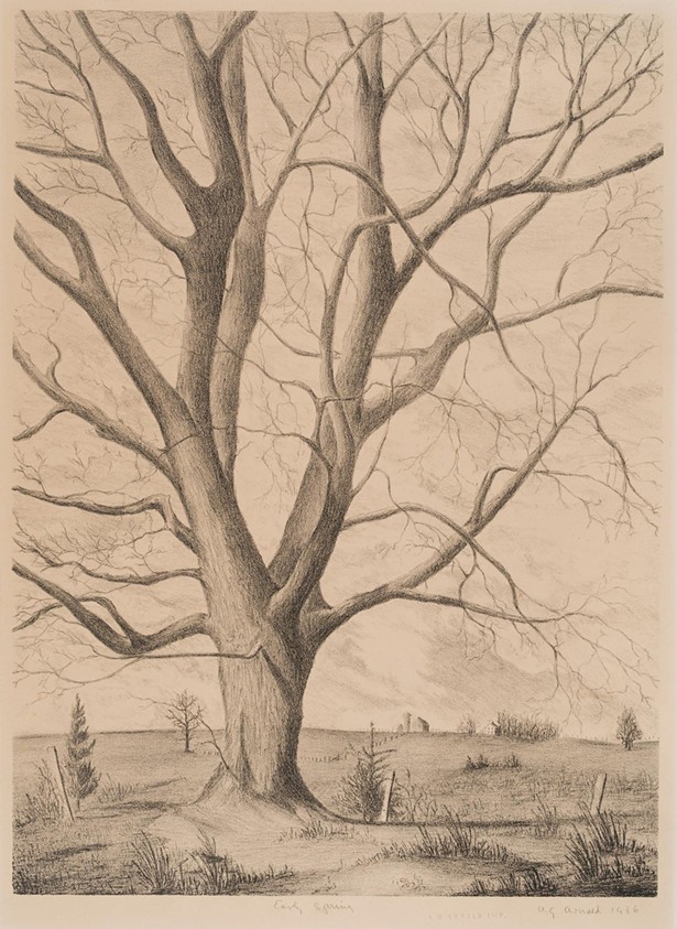 "Grant Arnold and the Golden Era &#10;of Woodstock Lithography, 1930-1940" &#10;at Woodstock School of Art