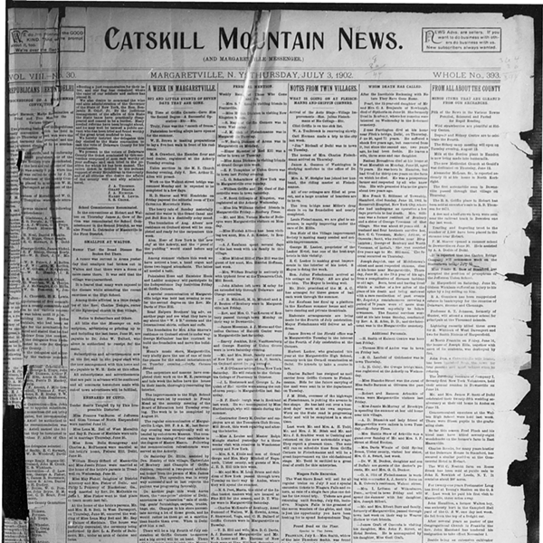Catskill Mountain News, the River, local journalism