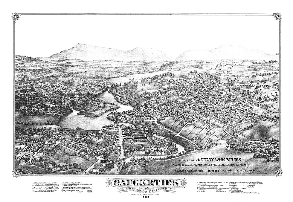 Map of Saugerties, 1881