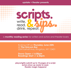 Image: Upstate + Theater presents: Scripts & Sips