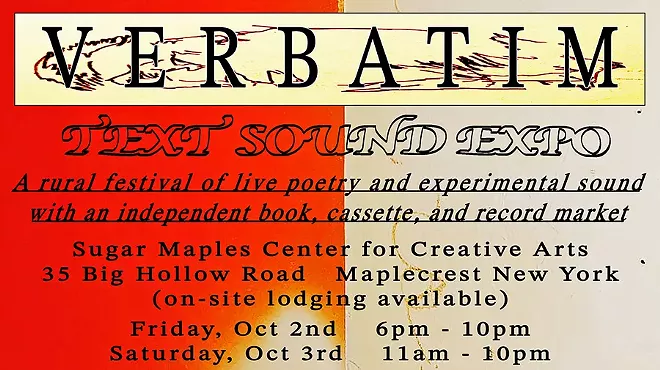 Image: Verbatim: Text and Sound Expo (Day 1) (small press and record label fair with performances)