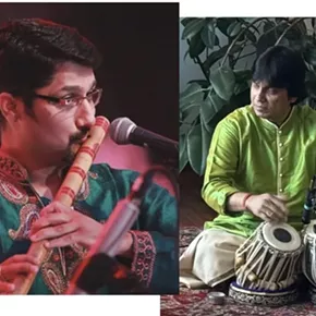 Image: Vivek Sonar, Flute with Subrata Bhattacharya, Tabla