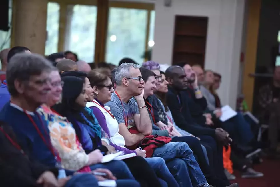 Class inside the Kadampa World Peace Temple NY