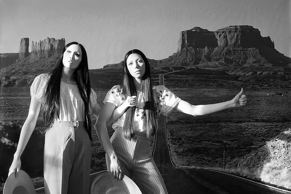 Martine Gutierrez, Girl Friends (Anita & Marie 7), 2014. &copy; Martine Gutierrez; Courtesy of the artist and RYAN LEE Gallery, New York. Collection of the Frances Lehman Loeb Art Center