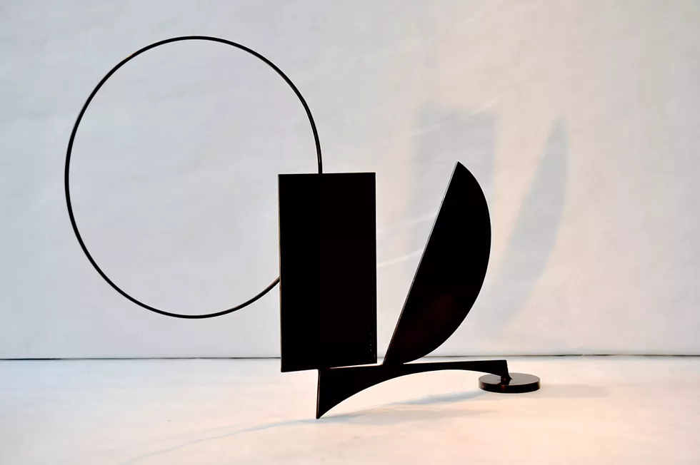 Kabuki Series, "Tomorrow", Oxidized Brass, H-28&rdquo; W-40&rdquo; D-6&rdquo;
