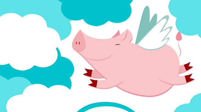 Image: When Pigs Fly Illustrative Art Painting Class