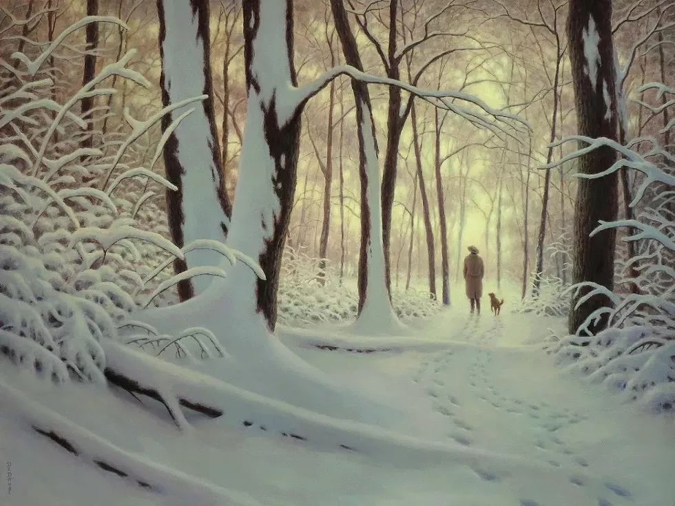 Winter Woods by Barry DeBaun