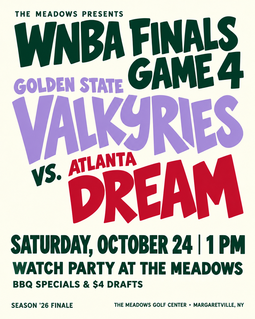 WNBA Finals Watch Party at The Meadows, Saturday, October 24, 1&ndash;4 p.m.