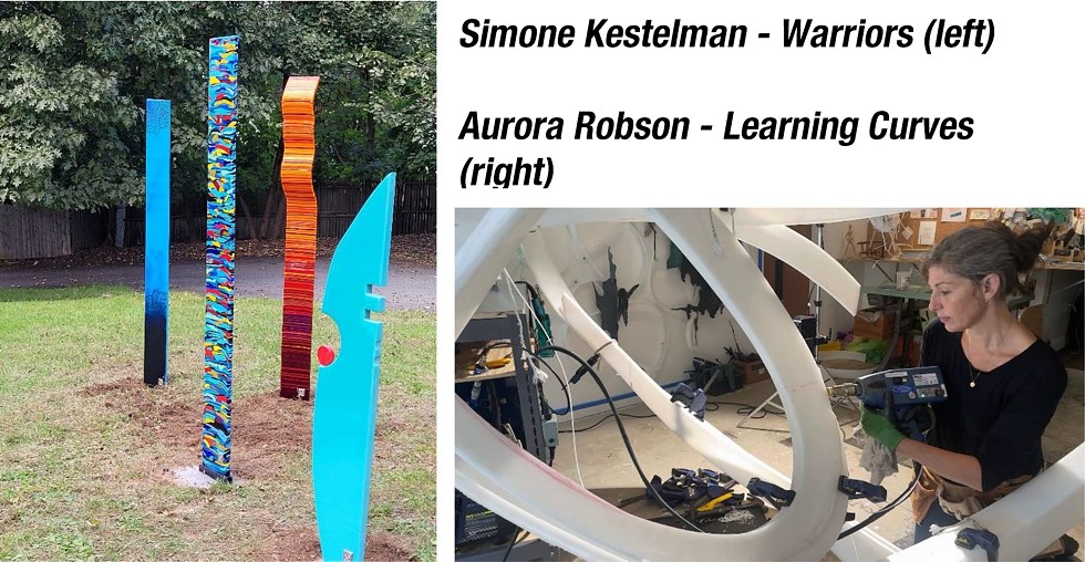 Simone Kestelman - Warriors & Aurora Robson - working on Learning Curves