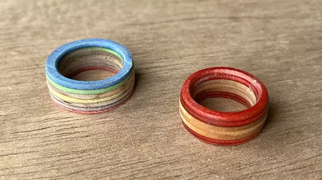 Image: Wood and Resin Jewelry Making