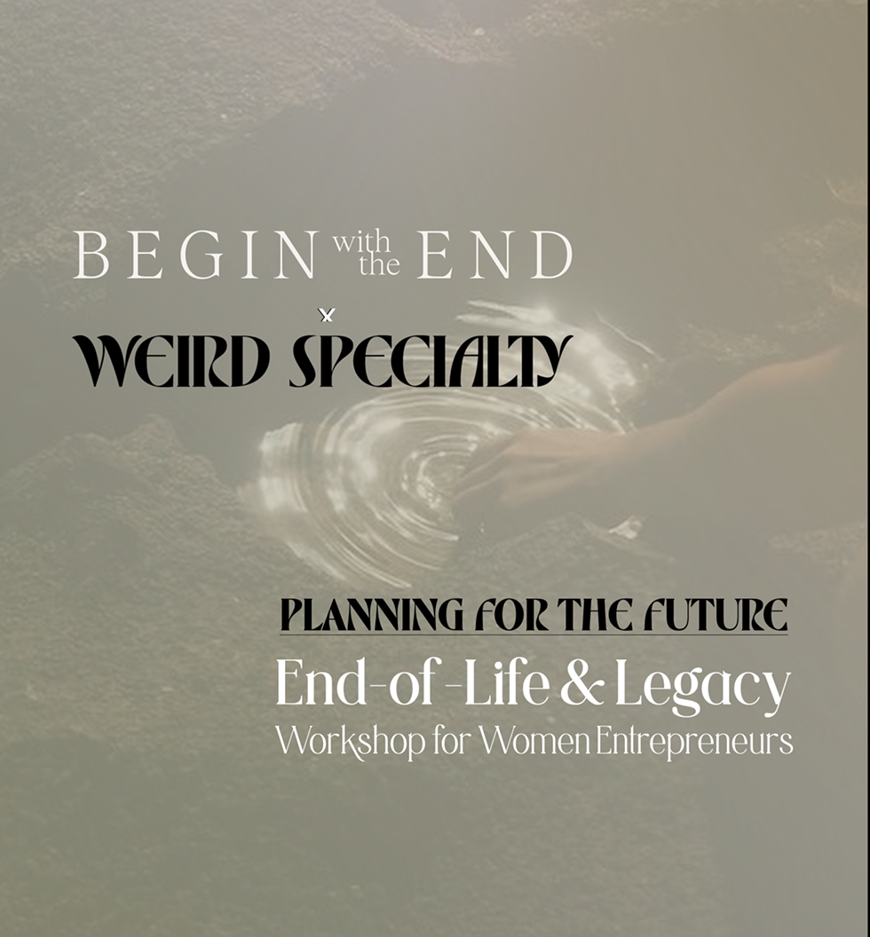 Begin with the End x Weird Specialty Studio