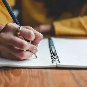 Image: Writing workshop with D.M. Kamecke