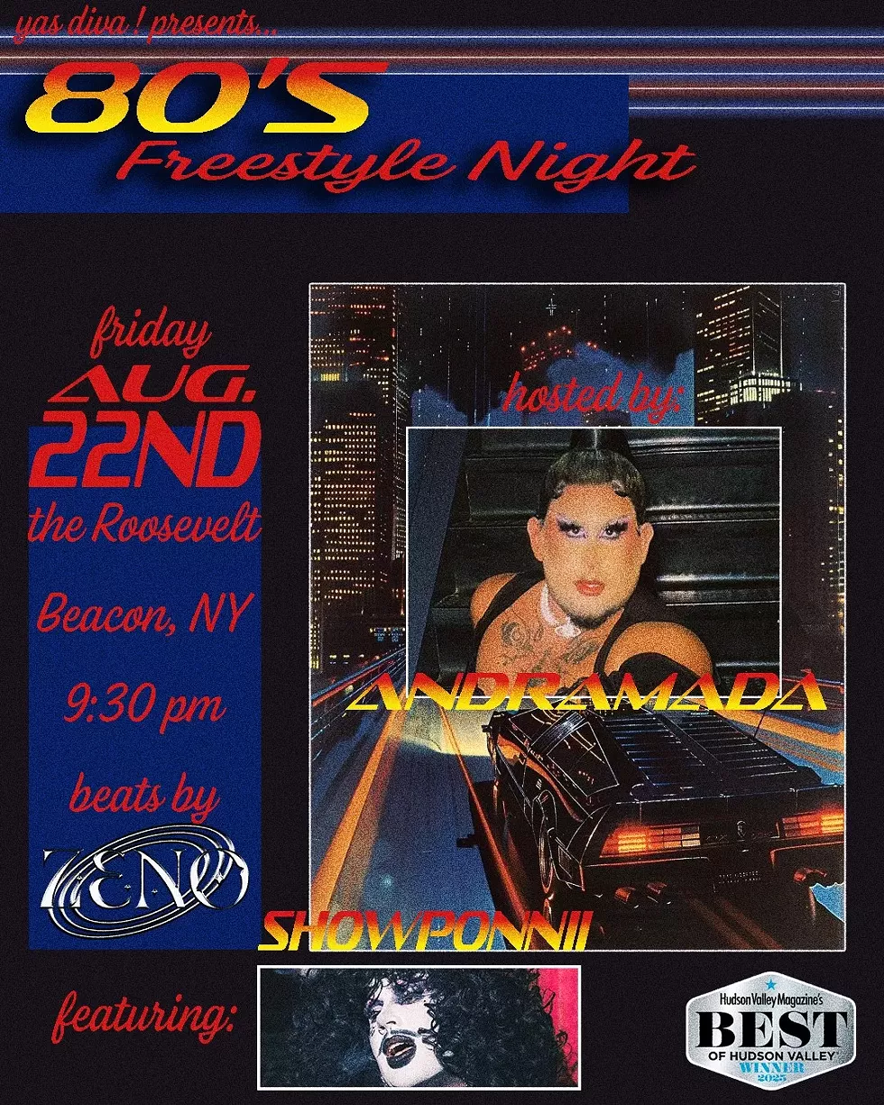 YAS DIVA 80's Freestyle Party flyer