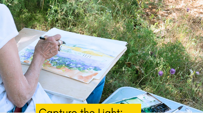 Image: Yellow Studio, Capture the Light: Plein Air Watercolor Workshop with Courtney Alan Rossy at Caramoor