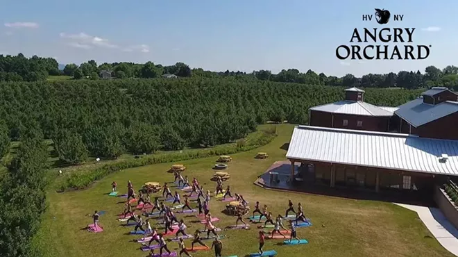 Image: Yoga at Angry Orchard