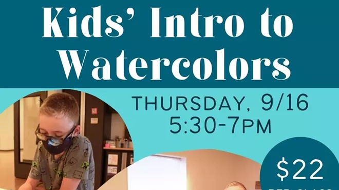 Image: Youth Watercolors Class with Shana