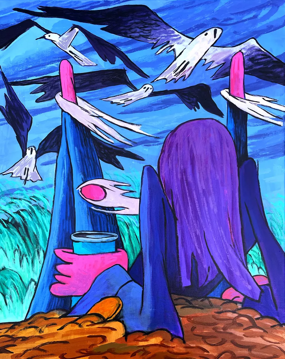 Zohar Lazar, Livingston, 2025, acrylic on linen, 30 x 24 inches